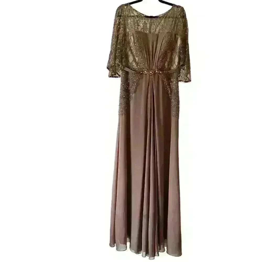 Elegant  Pale Pink  maxi Dress